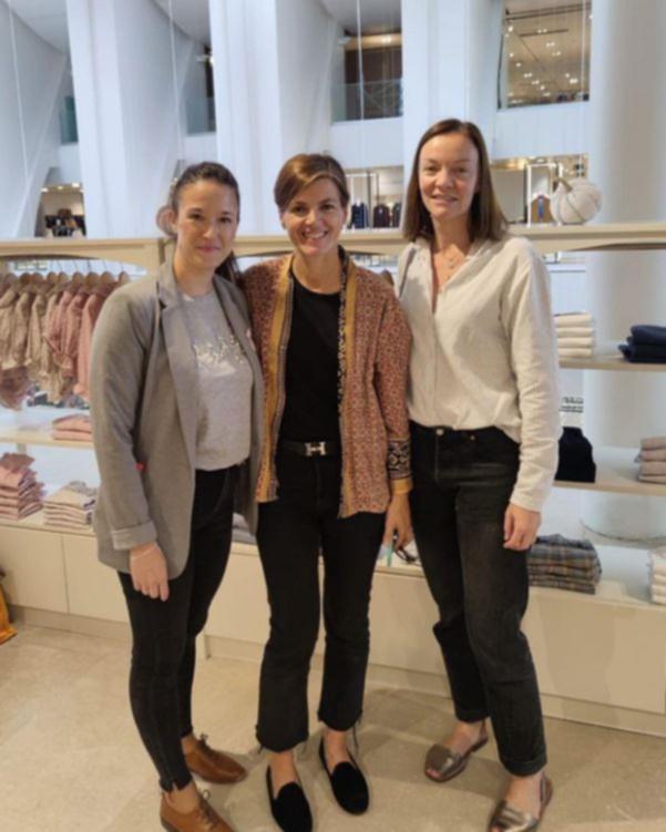 Amaia, centre, celebrates International Women's Day with two mothers.