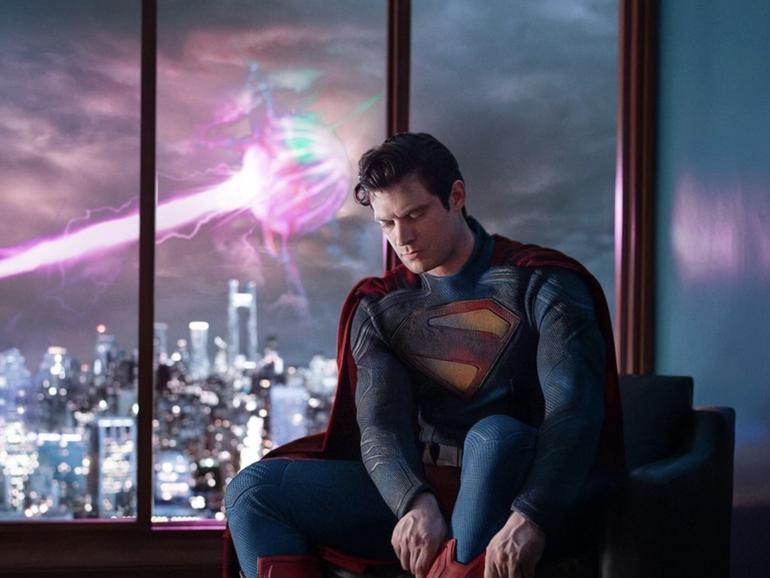 David Corenswet as Superman, coming in July 2025.