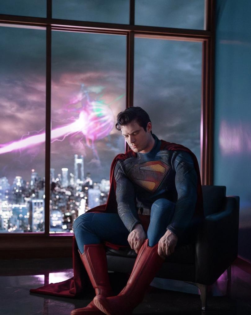 David Corenswet as Superman, coming in July 2025.