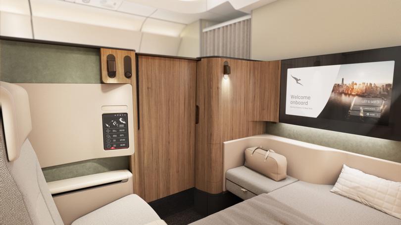Qantas’ First Class cabin on the A350