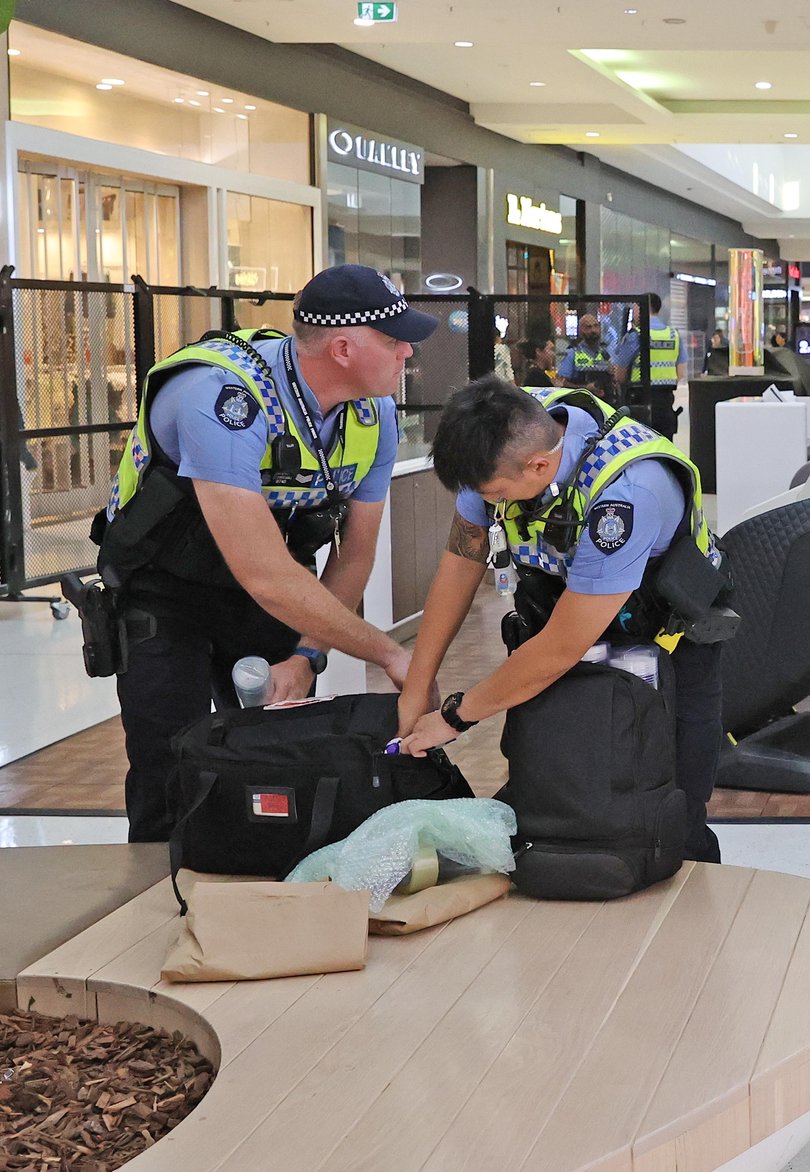 Police were called to the Cannington shopping centre about 3.30pm on Friday after reports of a fight between two men.
