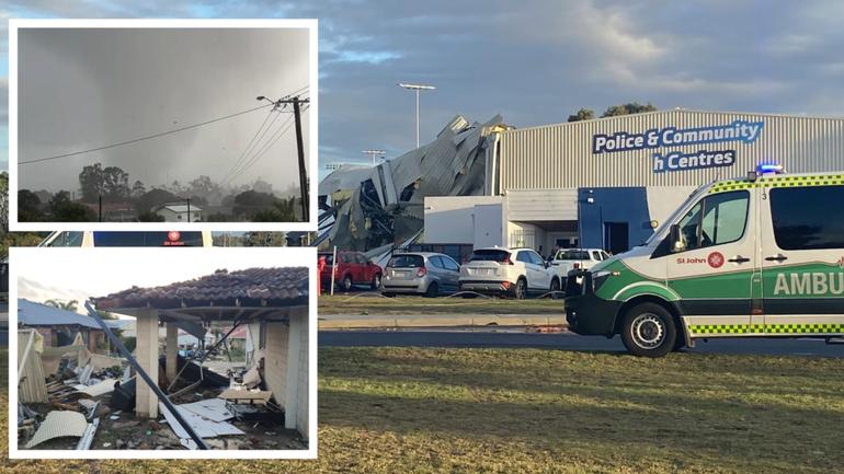 State Emergency Services received more than 20 calls for assistance in the first 30 minutes as Bunbury and the wider South West region copped the chaotic weather.