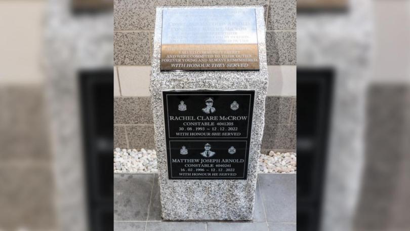 A memorial for two young constables in Dalby, Queensland
