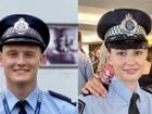 Constables Matthew Arnold and Rachel McCrow were shot in cold blood by the Trains. (HANDOUT/QUEENSLAND POLICE UNION)