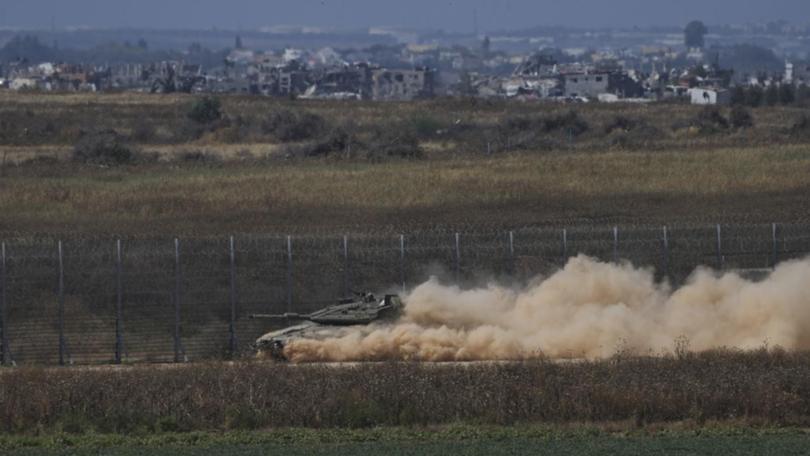 Israeli tanks are moving into northern Gaza as pressure mounts on Rafah. (AP PHOTO)