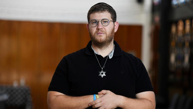 Portrait of Rabbi Daniel Lieberman at the Perth Hebrew Congregation Ian Munro