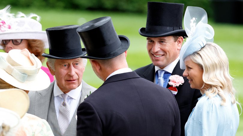 King Charles III, Mike Tindall, Peter Phillips and Lindsay Wallace.