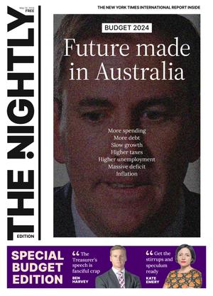 The front page of The Nightly for 14-05-2024