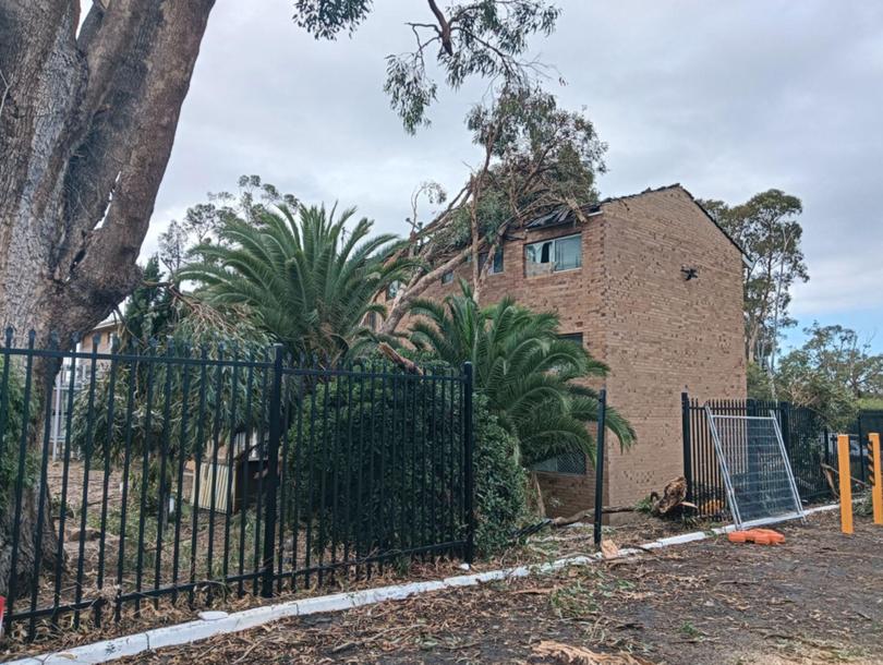 Alan and Tia Bondarczuk’s home in Withers was destroyed when the tornado ripped through the Bunbury suburb on Friday afternoon. 