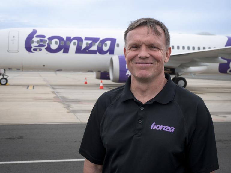 The deadline for expressions of interest to buy Bonza was extended to Thursday. Pictured: Bonza CEO Tim Jordan.