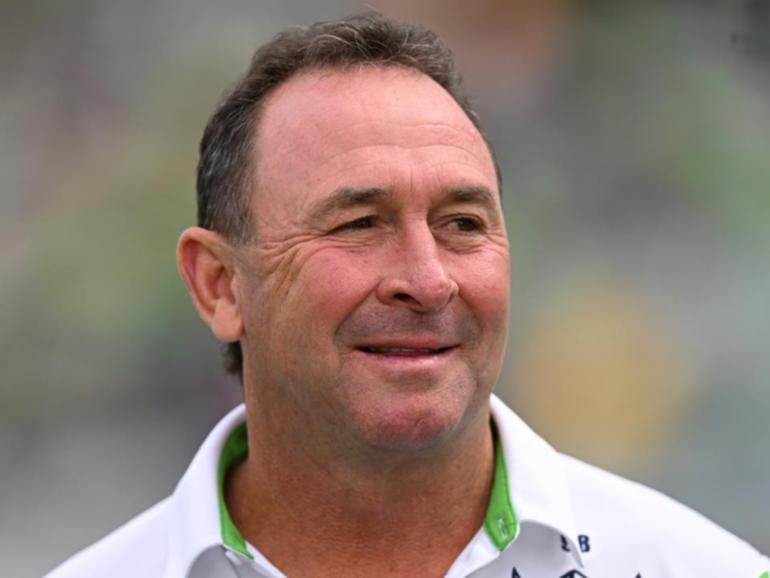 Ex-Raiders No.7 Ricky Stuart has had his coaching deal at the club extended for another four years. (Lukas Coch/AAP PHOTOS)