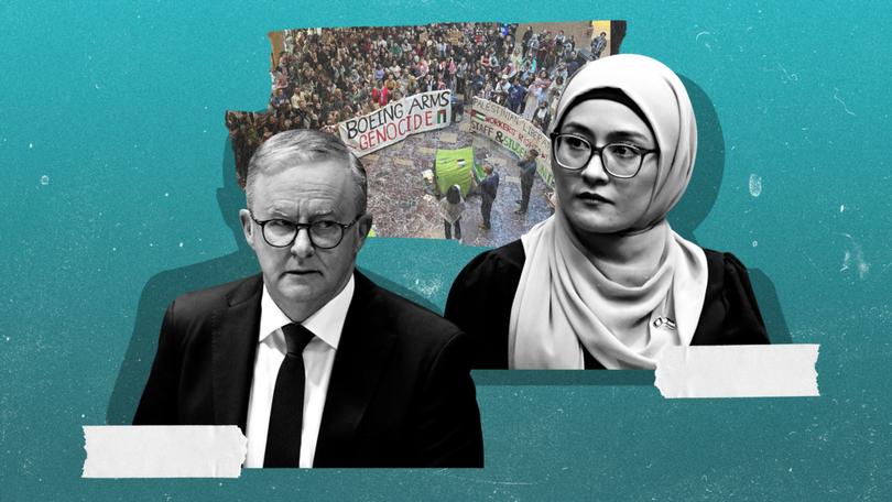 Pro-Palestine protesters cause chaos at Melbourne University as Anthony Albanese condemns Fatima Payman’s chant.
