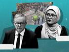 Pro-Palestine protesters cause chaos at Melbourne University as Anthony Albanese condemns Fatima Payman’s chant.