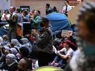 Pro-Palestine demonstrators at the University of Melbourne have taken their protest indoors. (James Ross/AAP PHOTOS)