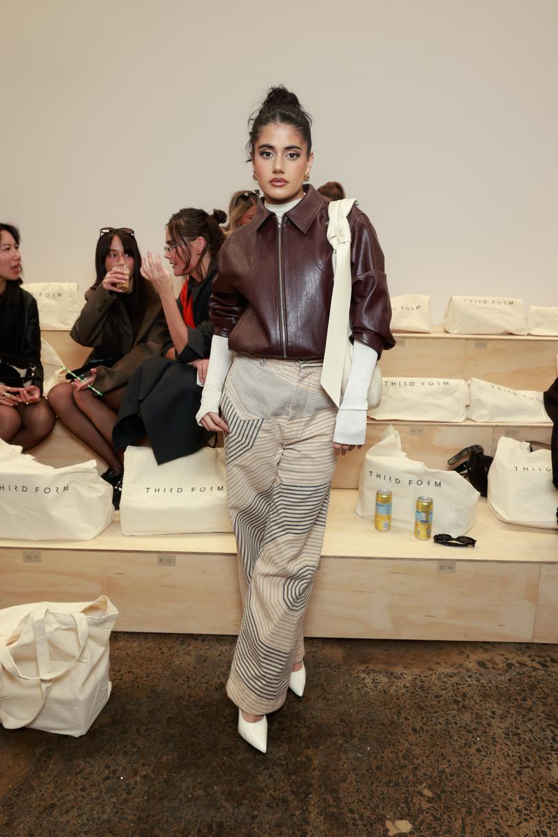 SYDNEY, AUSTRALIA - MAY 15: Ayesha Madon attends the Third Form re-FORM show during Australian Fashion Week Presented By Pandora 2024 at Carriageworks on May 15, 2024 in Sydney, Australia. (Photo by Hanna Lassen/Getty Images for Third Form)