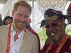 Nigerian monarch hailed by the Duke as his ‘new in-law’ on ‘non-royal tour’ has been exposed as a conman and deported from the US twice. 