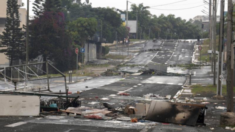 About 300 Australians are stranded in New Caledonia, where France has imposed a state of emergency. (AP PHOTO)