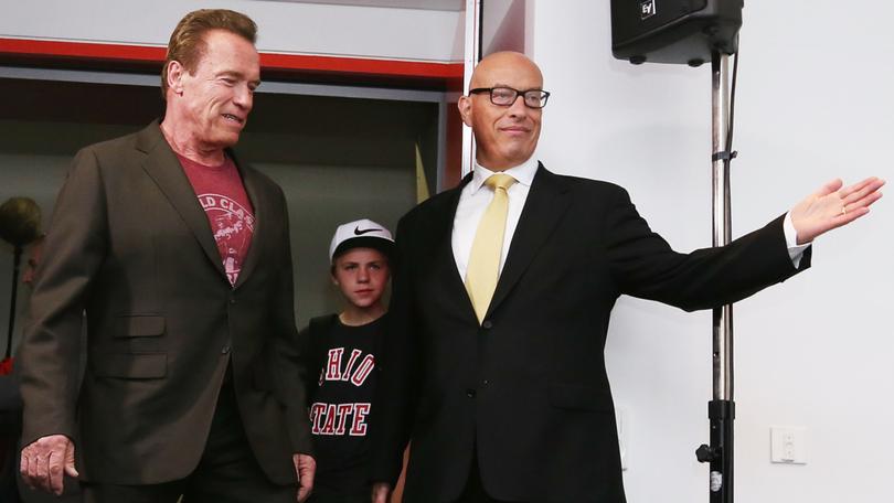 Max Markson with Arnold Schwarzenegger