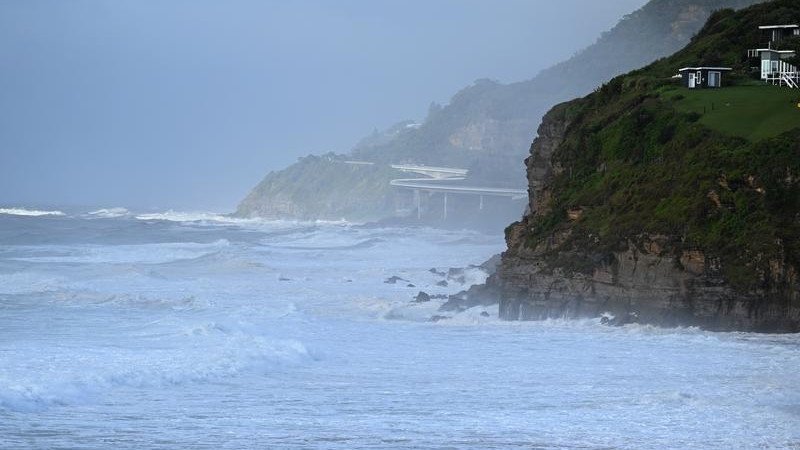 A crime scene has been established after the body of a man was discovered at Stanwell Park Beach. (Dean Lewins/AAP PHOTOS)