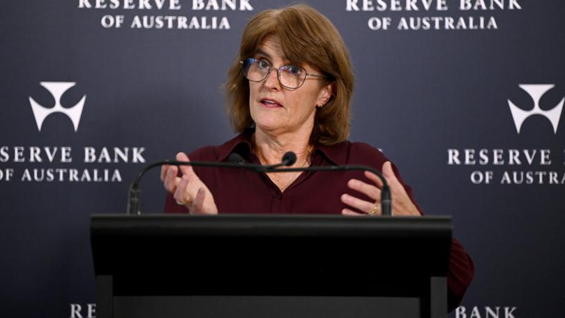RBA governor Michele Bullock earlier this month detailing the reasoning behind keeping rates on hold at 4.35 per cent.