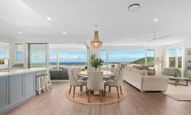 37 Surfside Drive in Catherine Hill Bay is listed with a guide of $4.8 million to $5.1 million with Nick Clarke and Taylah Clarke at Clarke and Co Estate Agents.