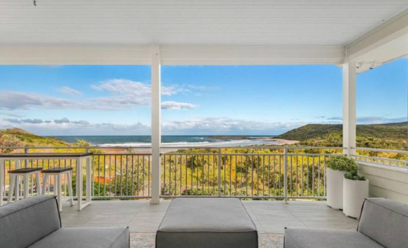 37 Surfside Drive in Catherine Hill Bay is listed with a guide of $4.8 million to $5.1 million with Nick Clarke and Taylah Clarke at Clarke and Co Estate Agents.