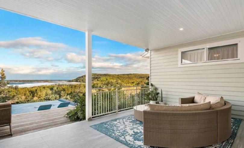 37 Surfside Drive in Catherine Hill Bay is listed with a guide of $4.8 million to $5.1 million with Nick Clarke and Taylah Clarke at Clarke and Co Estate Agents.