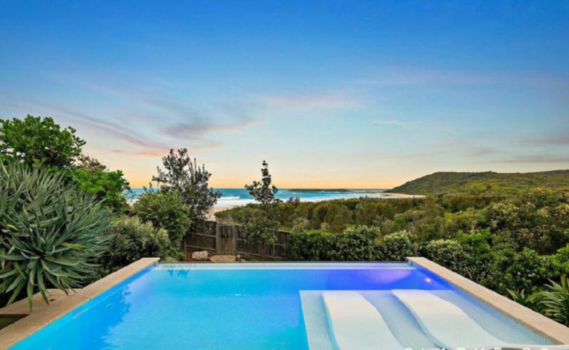 37 Surfside Drive in Catherine Hill Bay is listed with a guide of $4.8 million to $5.1 million with Nick Clarke and Taylah Clarke at Clarke and Co Estate Agents.