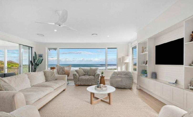 37 Surfside Drive in Catherine Hill Bay is listed with a guide of $4.8 million to $5.1 million with Nick Clarke and Taylah Clarke at Clarke and Co Estate Agents.