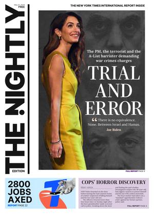 The front page of The Nightly for 21-05-2024