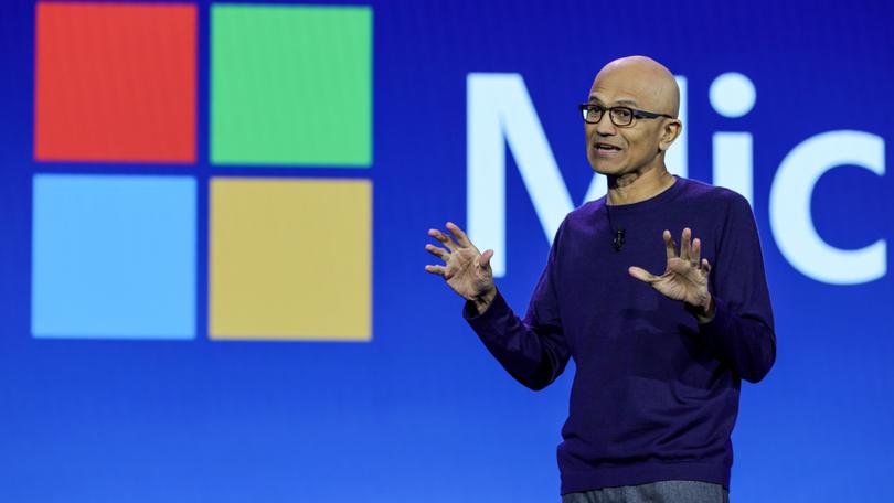 Microsoft Chairman and CEO Satya Nadella. (Photo by Ethan Miller/Getty Images)