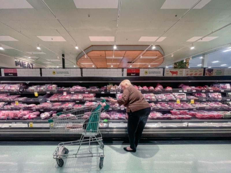 The meat section at a Woolworths