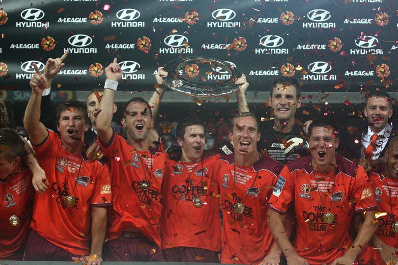 Brisbane Roar lift their first men's championship in dramatic circumstances