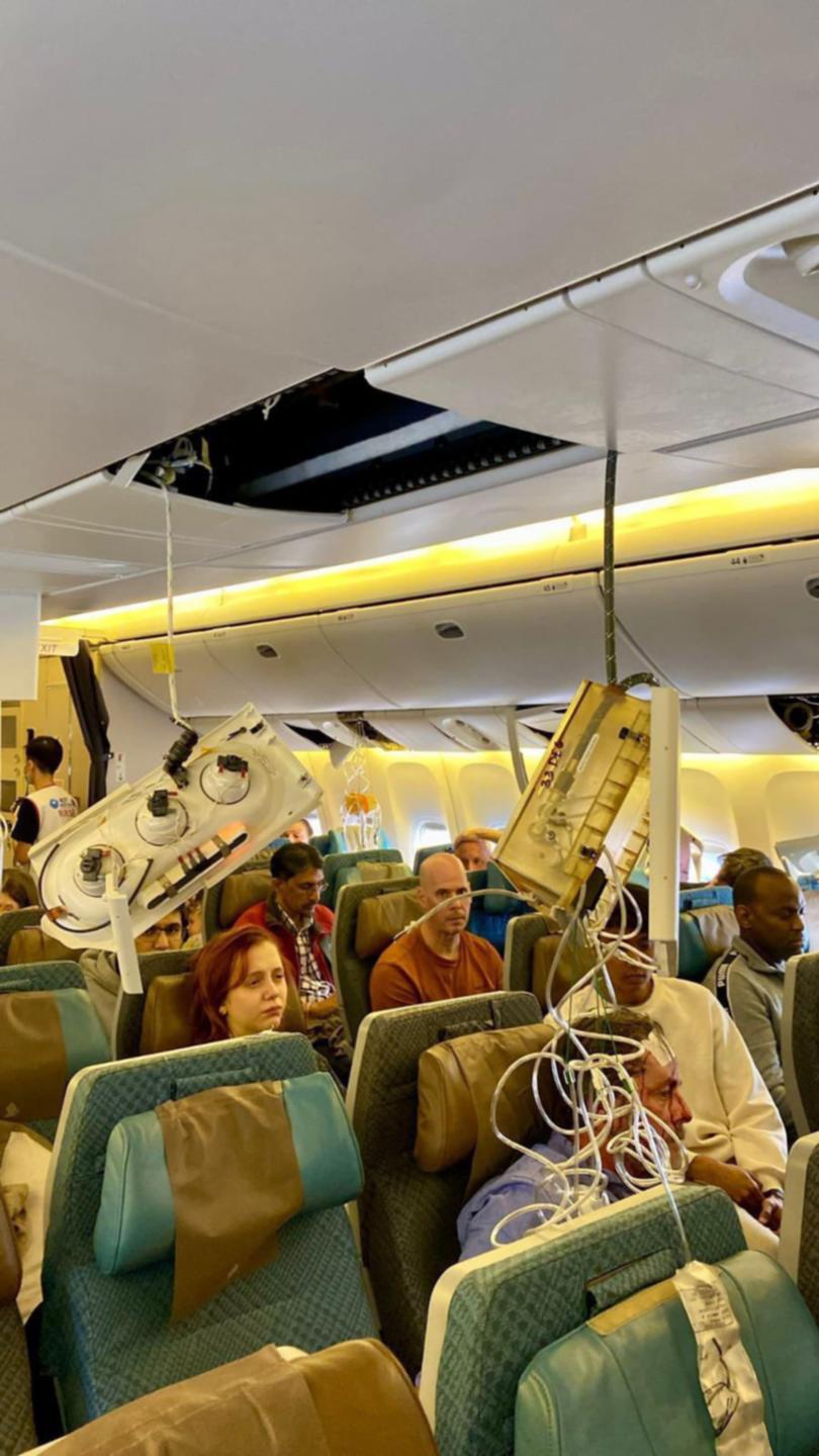 Severe turbulence left one person dead and dozens injured. 