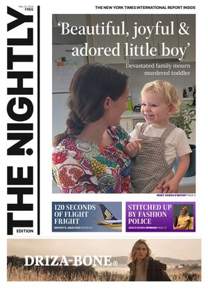 The front page of The Nightly for 22-05-2024