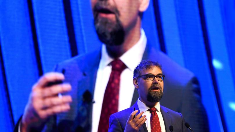 Australian Energy Producers conference at PCEC. Pictured is Shell International Vice President Strategy Insights & Scenarios, László Varró. P