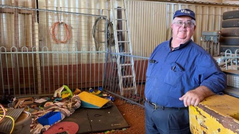 Darwin business owner Ken Martin said the child was kept in a make-shift play pen, not a cage. 