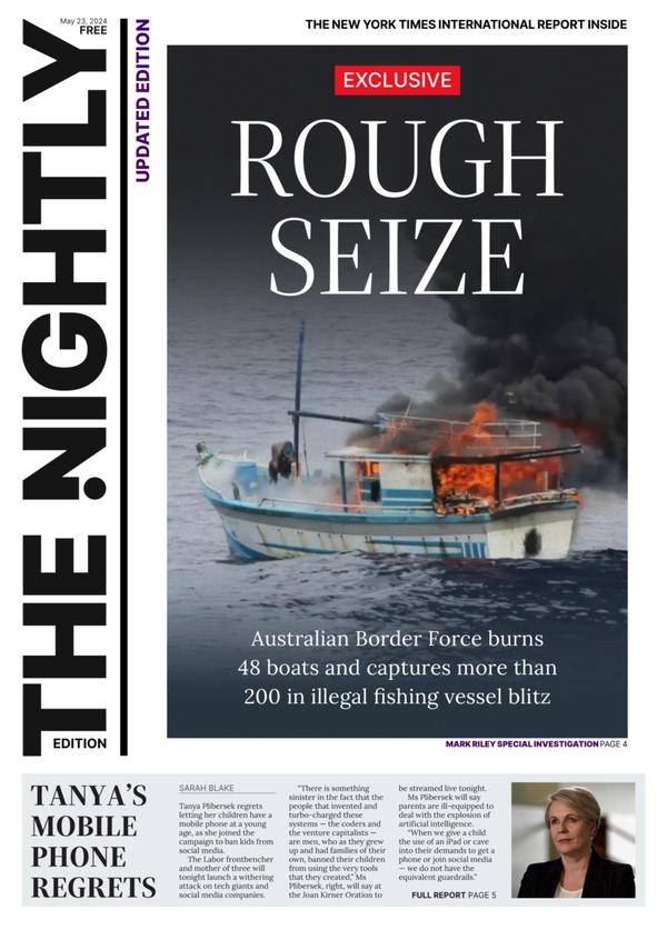 The front page of The Nightly for 23-05-2024