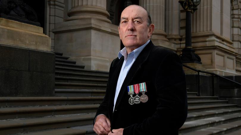 Nasho Fair Go president Geoff Parkes is fighting to obtain medical and dental benefits for Aussies forced into national service.