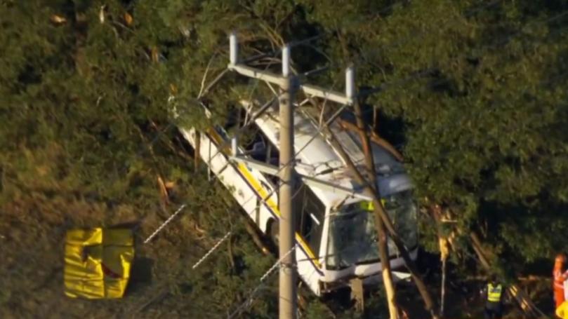 Emergency services were called to the bus crash near Kilmore. 