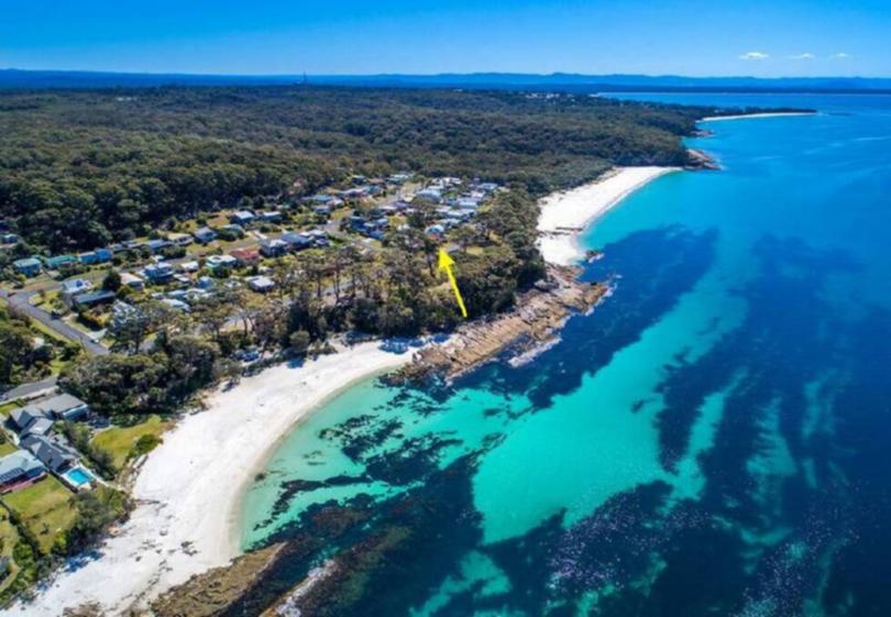 The Hyams Beach home - asking price of $3 million.