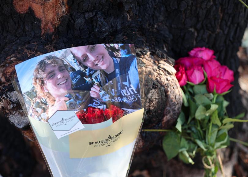 A school friend leaves a tribute, which includes an image of Dylan Soklich taken at the HBF run for a reason. 