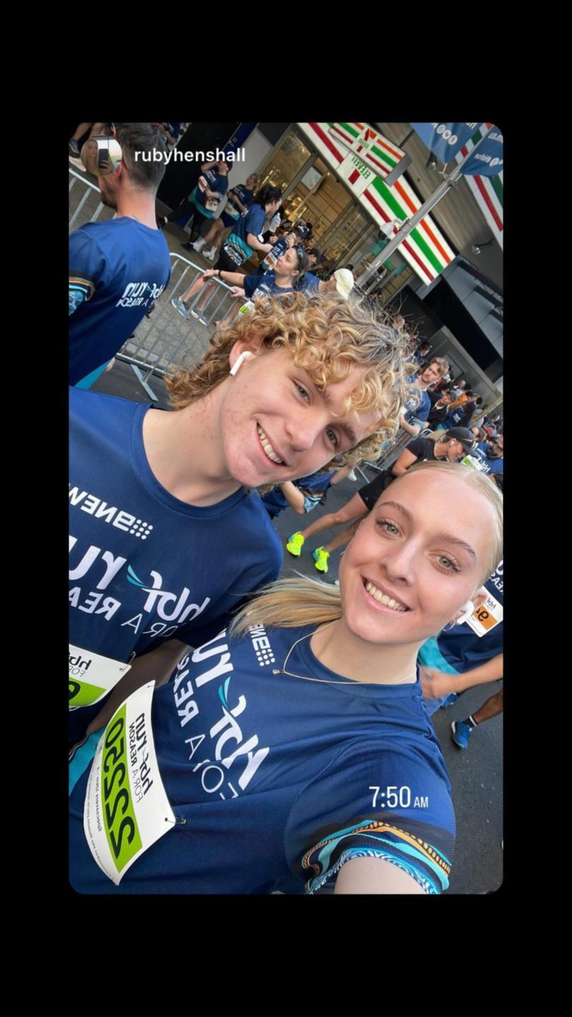 One of Dylan’s last photographs posted to Instagram just a few days ago showed him smiling with a friend, having just completed Sunday’s HBF Run for a Reason charity race.