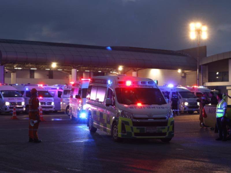 Ambulance at Thailand's Suvarnabhumi International Airport