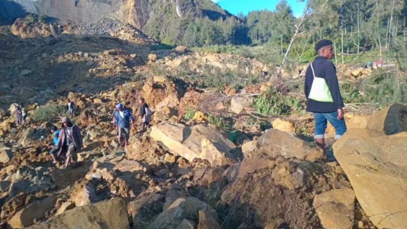 A devastating landslide has hit a remote village in Papua New Guinea.