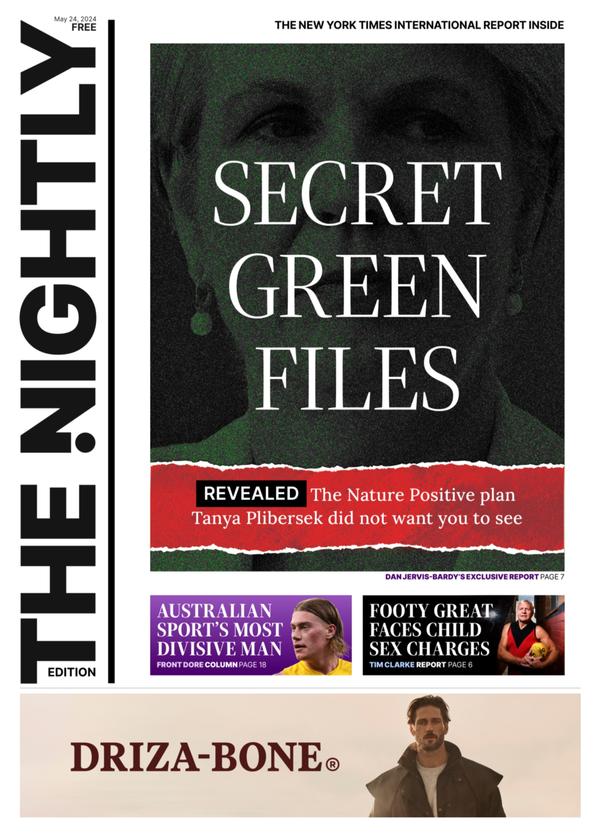 The front page of The Nightly for 24-05-2024