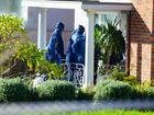Police forensics and detectives at a home in Berkeley Cresent, in Floreat, Perth. 