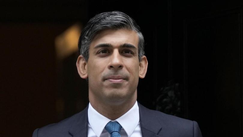 Rishi Sunak's national service plan seeks to draw a line betwen the Tories and Labour on security. (AP PHOTO)