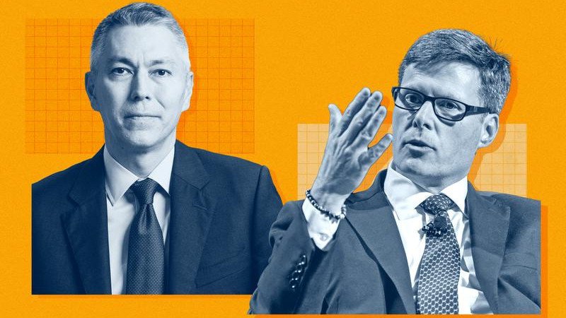 BHP CEO Mike Henry and Anglo American CEO Duncan Graham Wanblad.