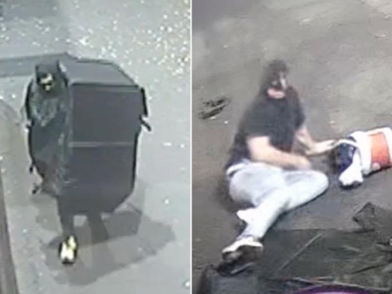 A man in a makeshift costume before attempting to rob a Melbourne pub